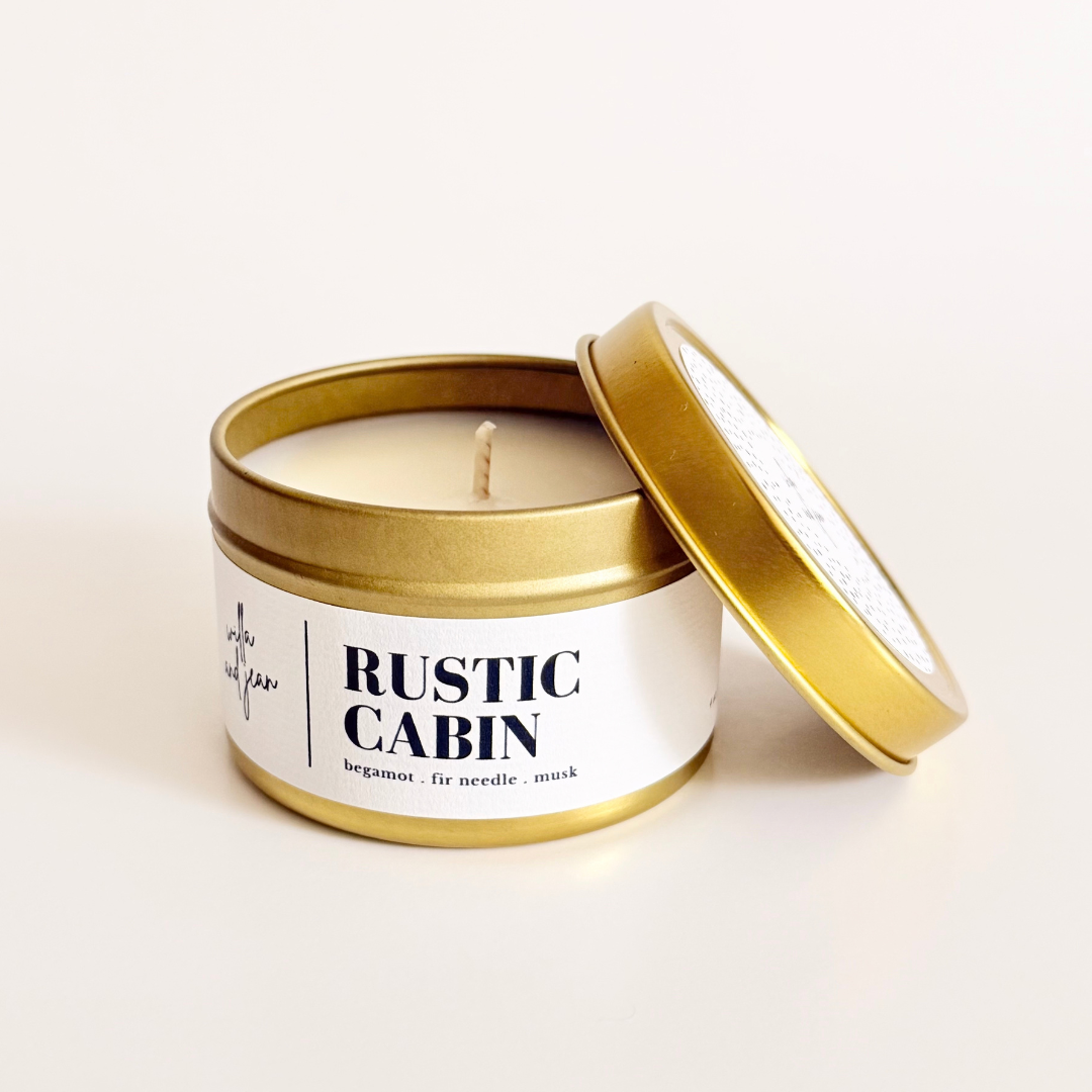 Rustic Cabin 4 oz tin