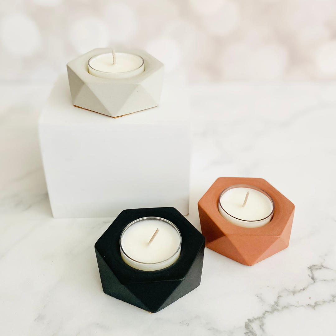 Black Tealight Candle Holder
